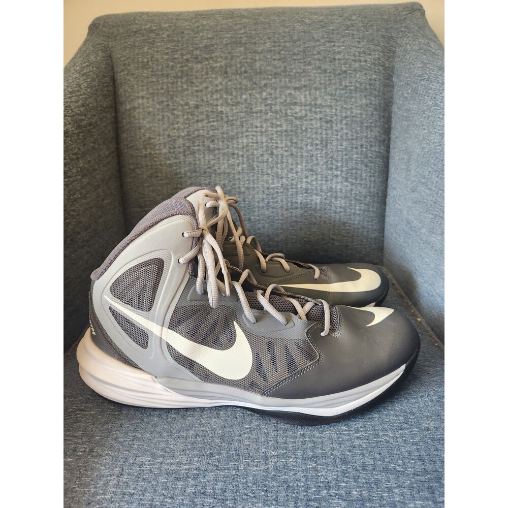 Nike Prime Hype SF Basketball Sneakers in Dark Gray Men's 13